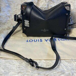 Louis Vuitton Handbag Black Noir Side Trunk MM Limited Edition